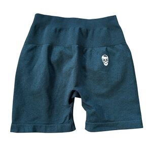 Gymreapers Infinity Scrunch Shorts Women’s Small Dark Green Seamless Gym Fitness